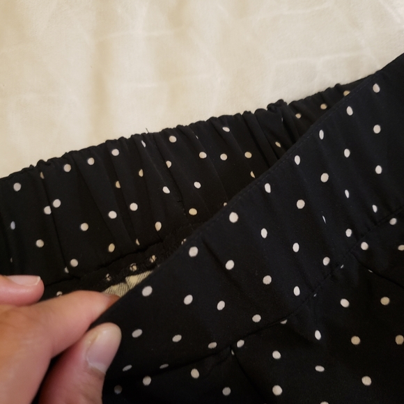 Global Work Polkadot Stretchy Culotte Pants/Trousers - Picture 5 of 11